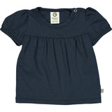 Cozy Me Puff Sleeve T-shirt in Night Blue by Musli