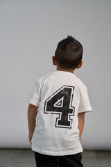 4th B-Day Elevated Shirt - White by Little Bipsy