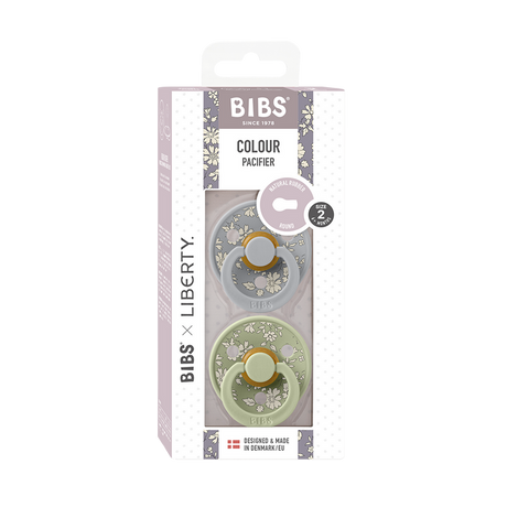BIBS x LIBERTY Colour 2 Pack Capel - Sage Mix