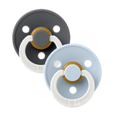 Colour GLOW 2 PACK - Iron/Baby Blue by BIBS