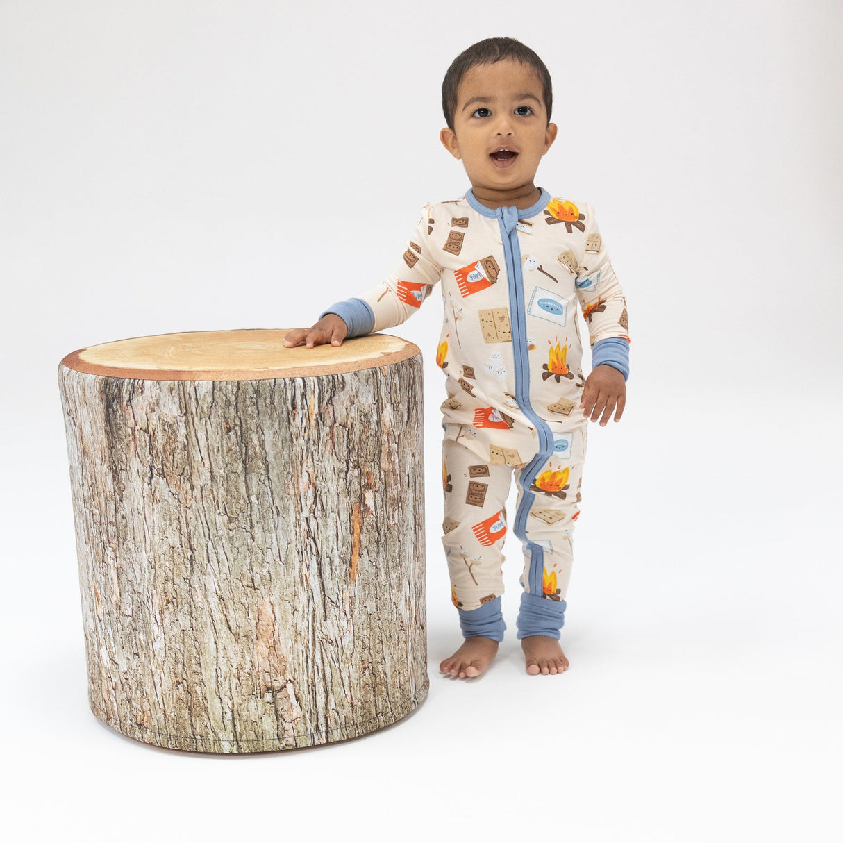 2-Way Zipper Romper - S'mores by Angel Dear