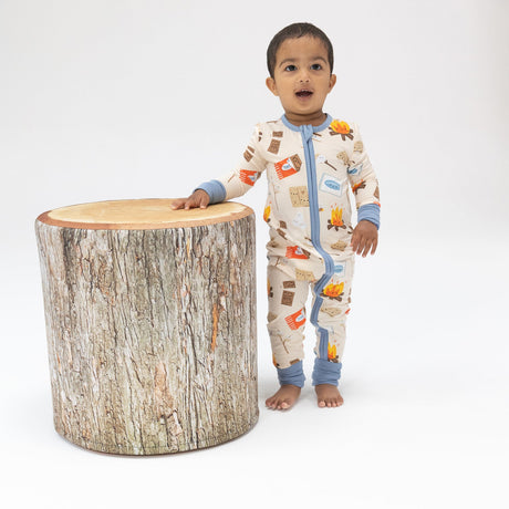 2-Way Zipper Romper - S'mores by Angel Dear