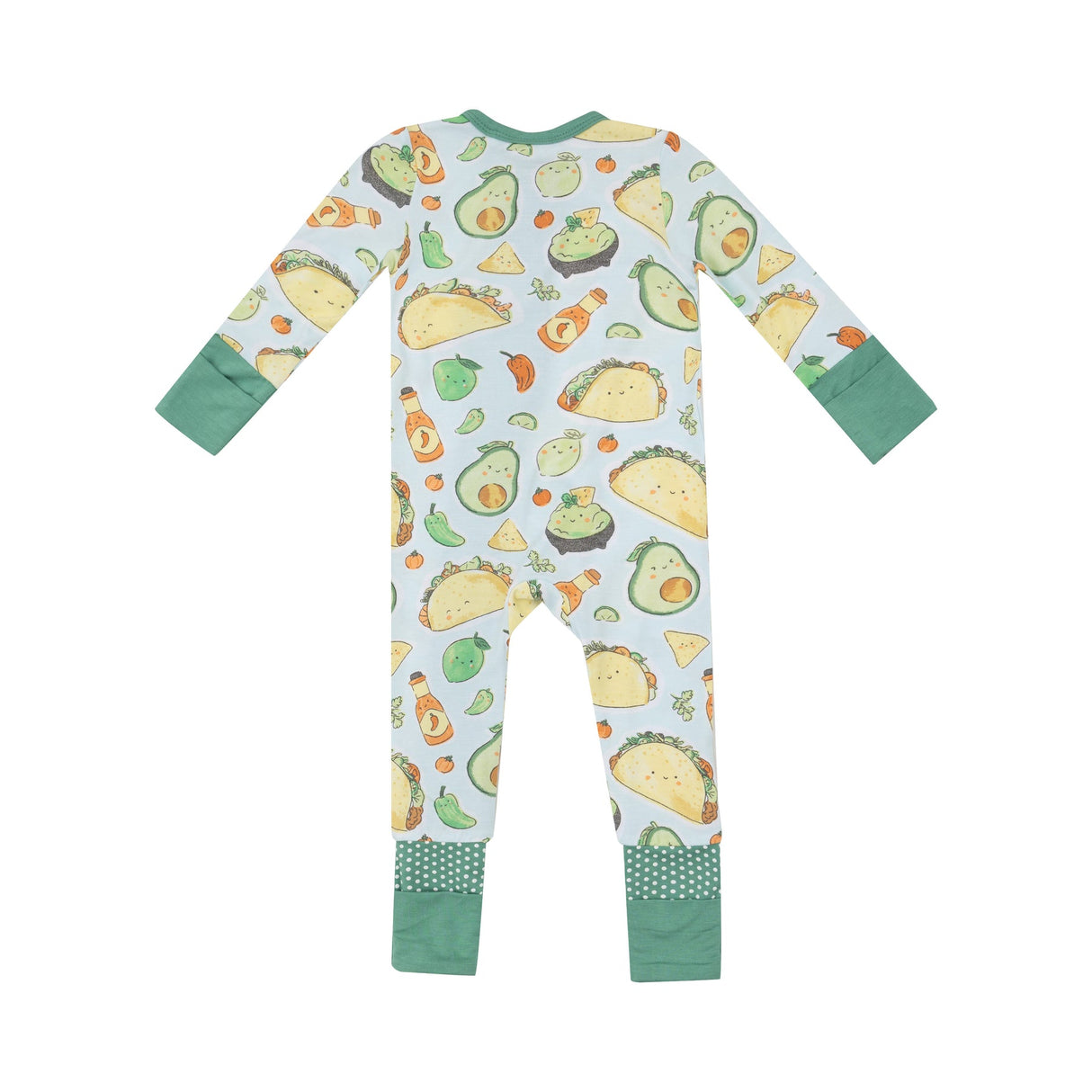 2 Way Zipper Romper - Happy Tacos by Angel Dear