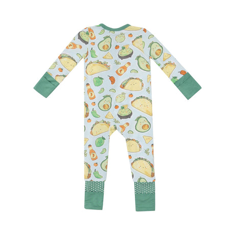 2 Way Zipper Romper - Happy Tacos by Angel Dear