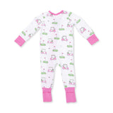 Convertible Romper- Golf Carts Pink by Angel Dear