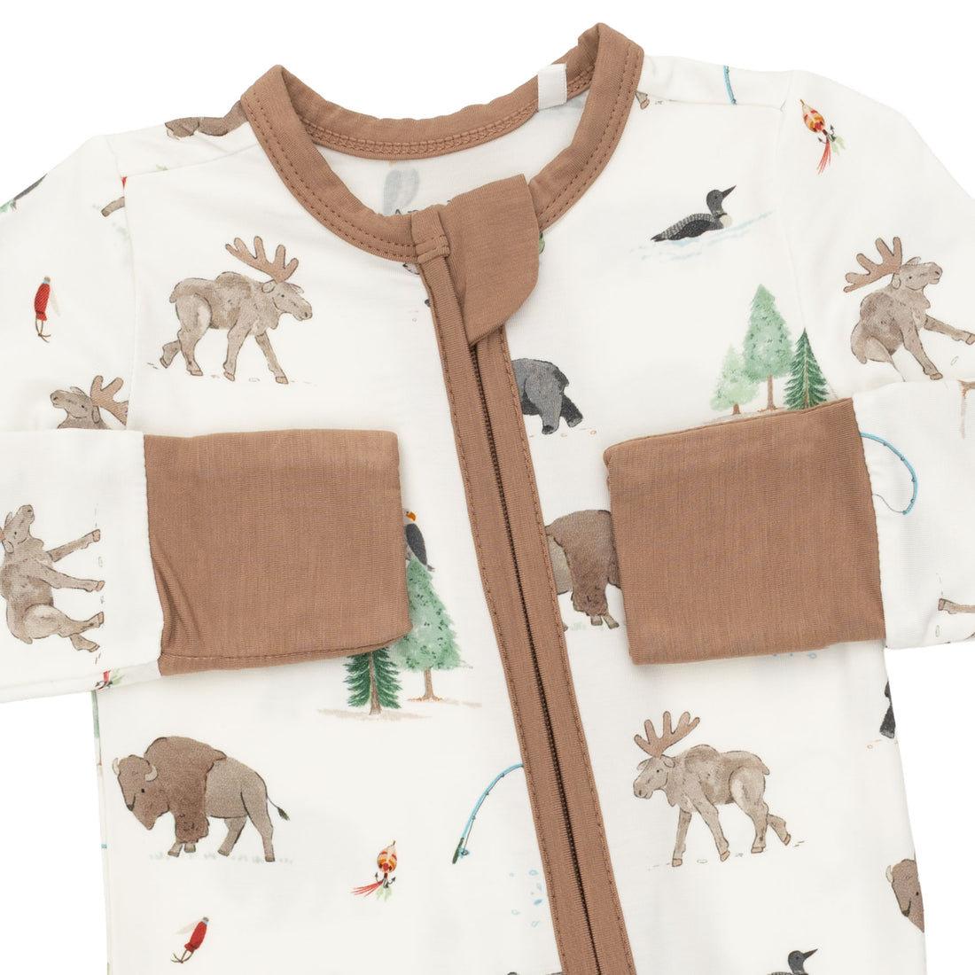 Convertible Romper- Northern Woodland Animals by Angel Dear