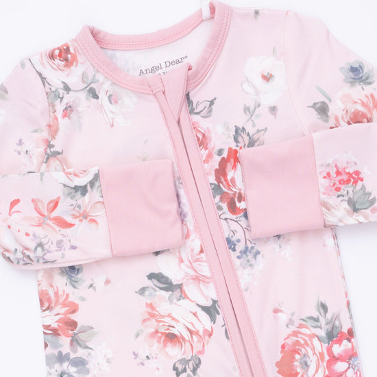 Convertible Romper- Painterly Rose Bouquets by Angel Dear