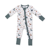 Convertible Romper- Southern Woodland Animals Green by Angel Dear