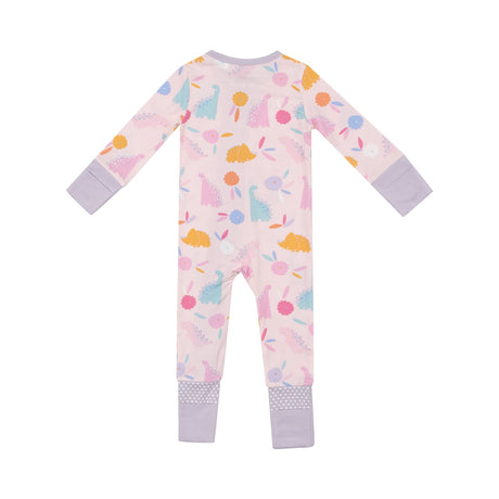 2 Way Zipper Romper - Floral Dinos by Angel Dear