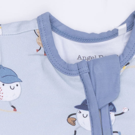 Convertible Romper- Baseballs Playing Baseball by Angel Dear