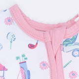Convertible Romper- Golf Carts & Flowers by Angel Dear