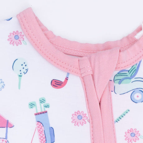 Convertible Romper- Golf Carts & Flowers by Angel Dear