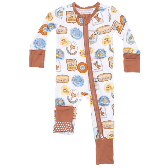 Convertible Romper- Rodeo Patches Uni by Angel Dear