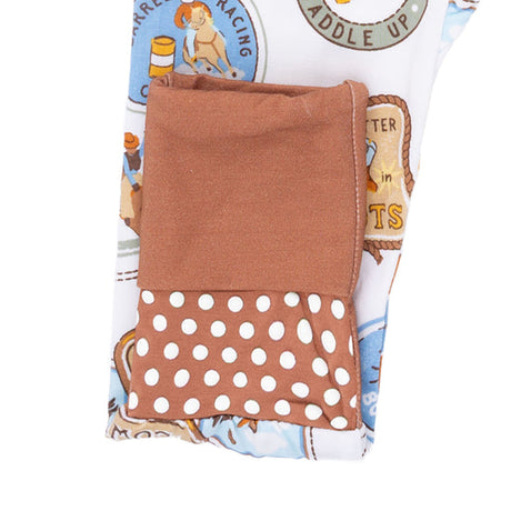 Convertible Romper- Rodeo Patches Uni by Angel Dear