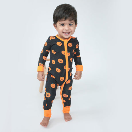 2-Way Zipper Romper - Jack-O-Lantern by Angel Dear