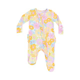 2 Way Ruffle Zipper Footie - Sunny Dahlias by Angel Dear