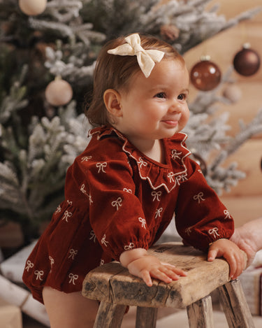 Freya Romper || Bows by Rylee + Cru