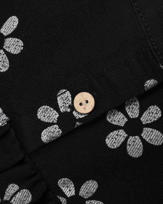 Gretta Babydoll Dress || Black Daisy by Rylee + Cru