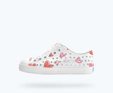 Jefferson Print Shoes- Heart Graffiti/Shell White by Native Shoes