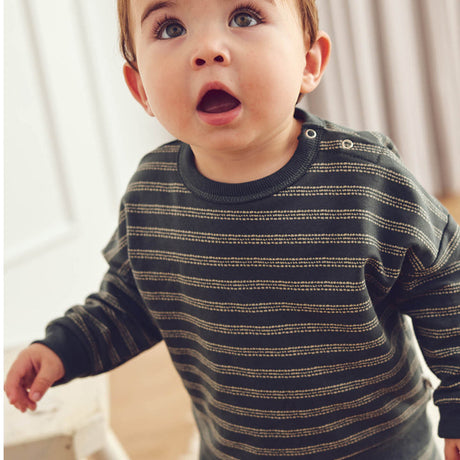 Stripe Sweatshirt Balance Green by Müsli