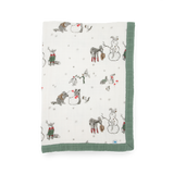 Cotton Muslin Baby Quilt - Snow Day by Little Unicorn