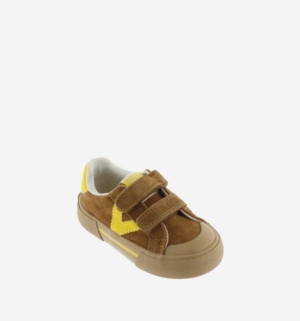 Tribu Wide Fit Split Leather + Contrast- Cuero by Victoria