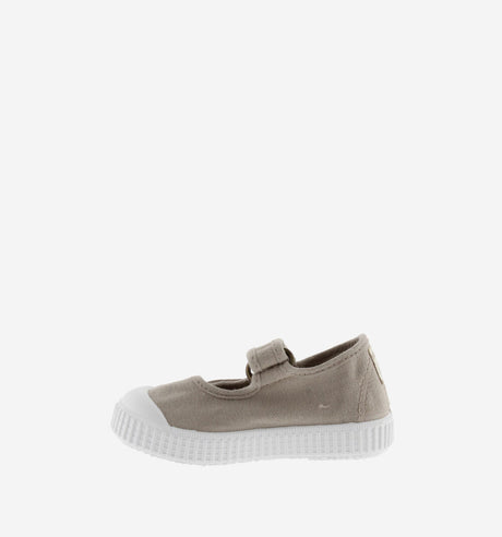 Drec Canvas Mary Jane- Beige by Victoria Shoes