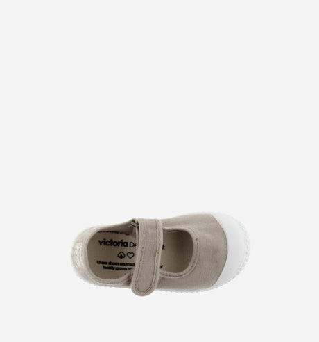 Drec Canvas Mary Jane- Beige by Victoria Shoes