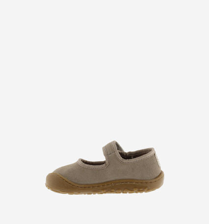 Bosco Strap Barefoot Suede Mary Jane- Taupe by Victoria
