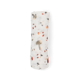 Cotton Muslin Swaddle Blanket - Mushrooms by Little Unicorn