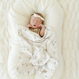 Minky Stretch Mini Blanket- Secret Garden by Saranoni