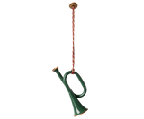 Metal ornament, Trumpet - Dark green by Maileg