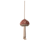 Mushroom ornament, Winter flower - Red by Maileg