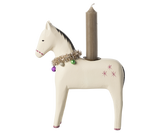 Wooden candle holder, Large horse by Maileg