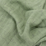 Cotton Muslin Swaddle Blanket - Cactus Lines by Little Unicorn
