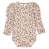 Zinnia Floral Puff Sleeve Bodysuit by Musli