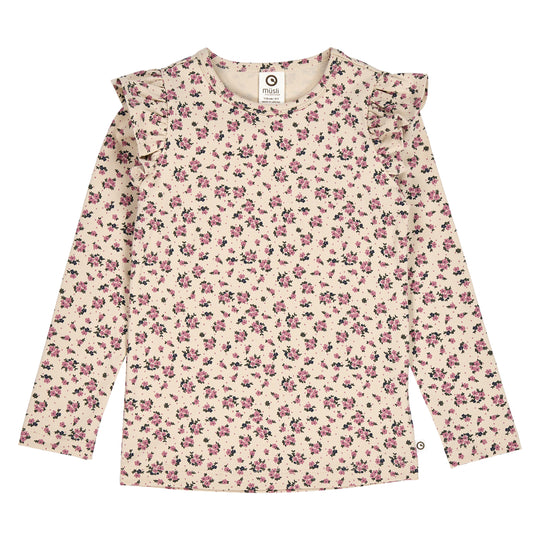 Zinnia Floral Printed Frill Top by Musli