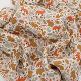 Cotton Muslin Swaddle Blanket - Fall Friends by Little Unicorn