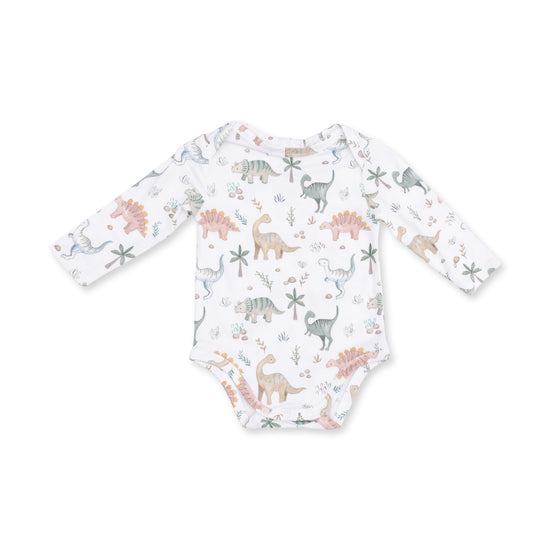 Long Sleeve Bodysuit- Sweet Baby Dinos by Angel Dear