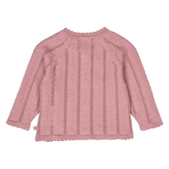 Pointelle Knit Cardigan- Nostalgia Rose by Musli