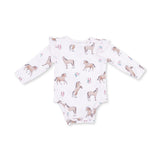 Ruffle Sleeve Bodysuit- I Love Horses by Angel Dear