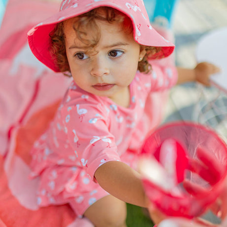 Reversible pink sun hat by Sourismini