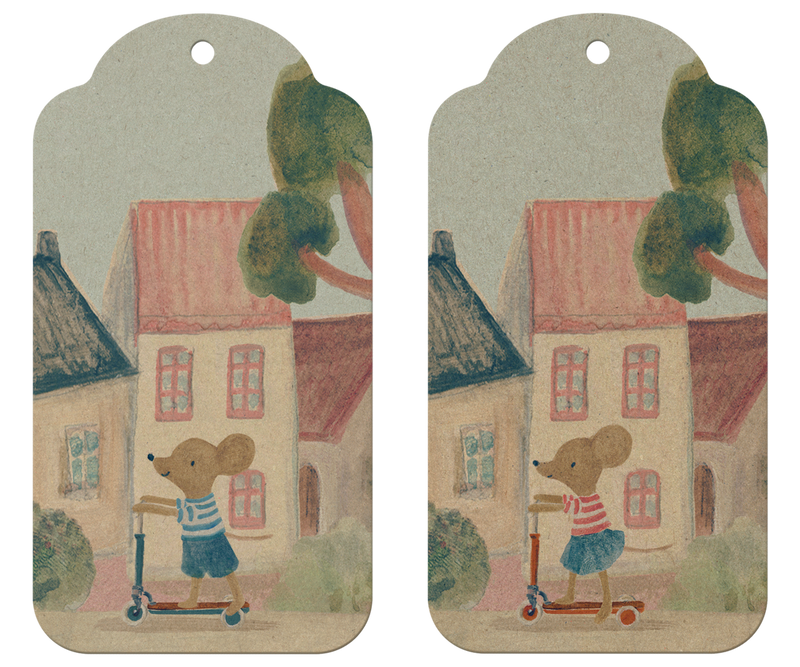 Gift tags, Mouse 12 pcs by Maileg