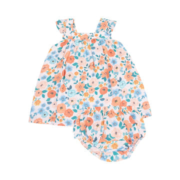 Sundress & Diaper Cover - Flower Cart by Angel Dear