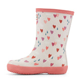 Kids First Classic Rain Boots- Pink Multi Heart Print by Hunter Boots