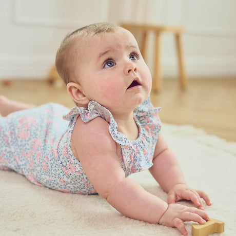 Petit flower printed frill beach body by Musli