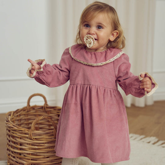 Corduroy Dress- Nostalgia Rose by Musli