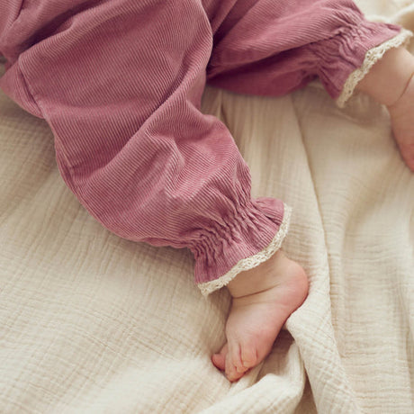 Corduroy Flared Pants- Nostalgia Rose by Musli