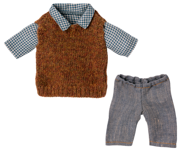 Shirt, Pullover and Pants for Teddy Dad by Maileg