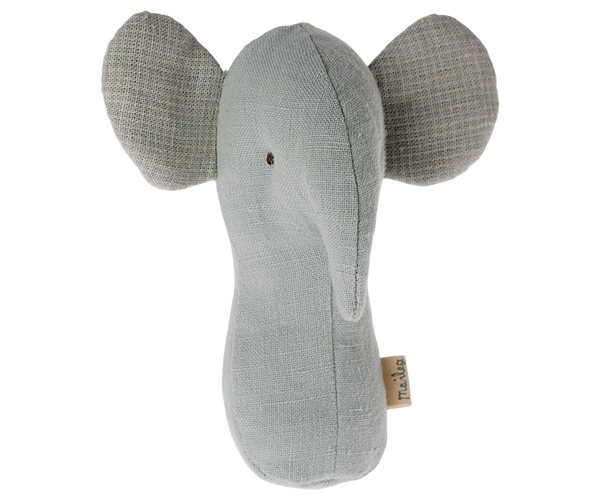 Lullaby Friend Rattles, Elephant - Light Dusty Blue by Maileg